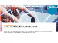 invest.ch Webseite Vorschau