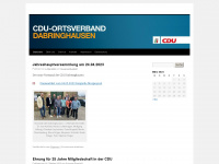 cdu-dabringhausen.de Webseite Vorschau