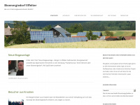 bioenergiedorf-effelter.de Webseite Vorschau