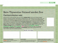 thysanotus-versand.de Webseite Vorschau
