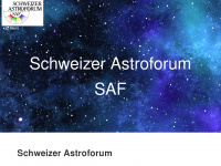 saf.ch Webseite Vorschau