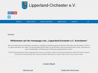 lipperlandorchester.de Webseite Vorschau