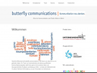 butterfly-communications.com Webseite Vorschau