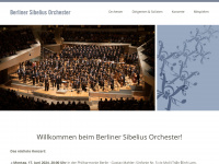 berliner-sibelius-orchester.de Webseite Vorschau