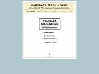 camerata-berolinensis.de Webseite Vorschau