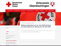 drk-oberdischingen.de Webseite Vorschau