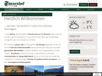 pension-tannenhof.eu Webseite Vorschau