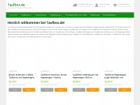 taufbox.de Webseite Vorschau