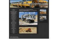 baumaschinenmodelle.com Webseite Vorschau