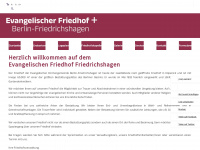friedhof-friedrichshagen.de Webseite Vorschau
