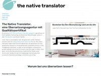 native-translator.ch Webseite Vorschau