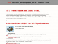 psv-hundesport-badischl.at Webseite Vorschau