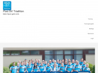 postsv-triathlon.de Webseite Vorschau