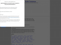 audio-database.com Webseite Vorschau