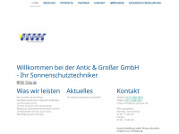 antic-grosser.de Webseite Vorschau