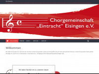 chorgemeinschaft-eisingen.de Webseite Vorschau