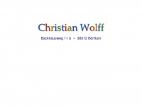 christianwolff.info Webseite Vorschau