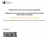 faelinis-ragdoll.at Webseite Vorschau