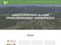 alland.at Webseite Vorschau