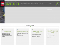 dimbach.at Webseite Vorschau