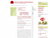 tropeninstitut.at Webseite Vorschau