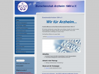 burschenclub-arzheim.de Webseite Vorschau