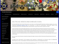 ordensmuseum.de Webseite Vorschau