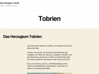 herzogtum-tobrien.de Webseite Vorschau