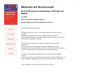 bioinformatik-mathematica.de Webseite Vorschau