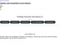 ffw-hoch-weisel.de Webseite Vorschau
