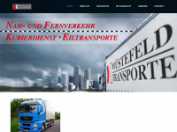 wuestefeld-transporte.de Webseite Vorschau