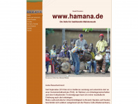 hamana.de Webseite Vorschau