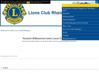 lions-club-rheingau.de Webseite Vorschau