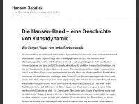 hansen-band.de Webseite Vorschau