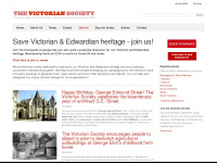 victoriansociety.org.uk Webseite Vorschau