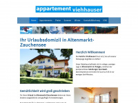 viehhauser-appartement.at Webseite Vorschau