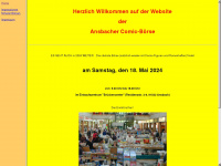 comic-boerse-ansbach.de Webseite Vorschau