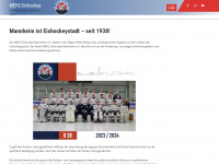 merc-eishockey.de Webseite Vorschau