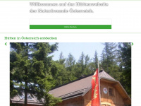 naturfreunde-huetten.at Webseite Vorschau
