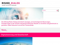 risiko-dialog.ch Webseite Vorschau