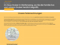 hausgruber-werfenweng.at Webseite Vorschau