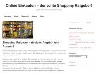 shopping-ratgeber.com Webseite Vorschau