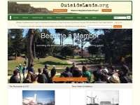 outsidelands.org Webseite Vorschau