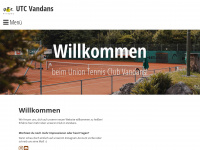 utc-vandans.at Webseite Vorschau