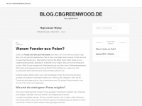 blog.cbgreenwood.de Webseite Vorschau