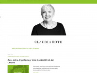 claudia-roth.de Webseite Vorschau