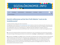 sozialoekonomie.info Webseite Vorschau