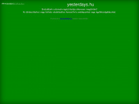 yesterdays.hu Webseite Vorschau