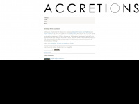 accretions.com Webseite Vorschau