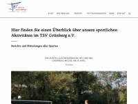 tsv-gruenberg.eu Webseite Vorschau